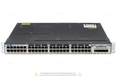 Cisco WS-C3750X-48P-E 48x RJ-45 1Gb 4x SFP 1Gb Power over Ethernet Switch - Image 1 of 4
