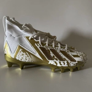 adidas Mens 11.5 Freak 23 7v7 SMU Football Cleats White Gold Metallic HP2442 NEW - Picture 1 of 9