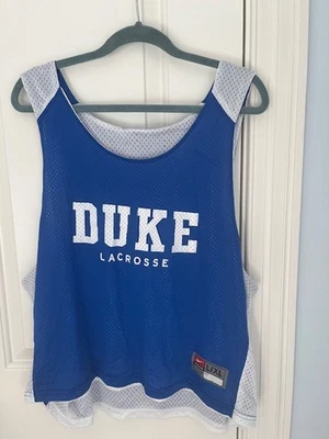 Duke 长曲棍球耐克 Pinnie 球衣 L/XL 码 — 第 1/4 张图片