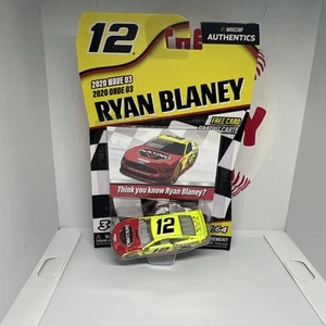 2020 NASCAR Authentics #12 Ryan Blaney Menards/Jack Link’s 1/64 NASCAR Diecast - Picture 1 of 12