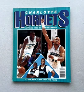 1993-94 NBA Charlotte Hornets Official Team Yearbook | w/ Mourning & Johnson - Picture 1 of 6