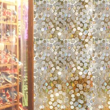 3D Static Illuminative Decorative Privacy Glass Window Film Sticker 45*100CM