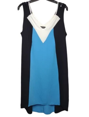 Trouble Sleeveless Dress Hi Low Color Block Nordstrom Retail $98 Size M - Image 1 of 4