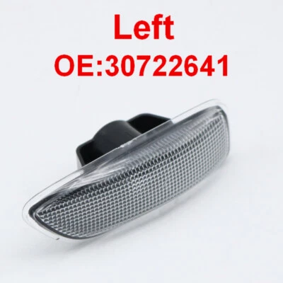 1*Fit Volvo S60 S80 V70 XC70 XC90 MK1 BLACK LED Left Side Marker Lights Lamp - Image 1 of 4