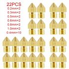 Efficient MK8 Nozzle Head 22 Pieces for Creality CR10 Ender 3 Extruder