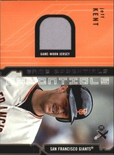2002 (GIANTS) E-X Game Essentials #15 Jeff Kent Jersey SP