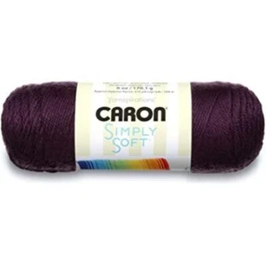 Caron Simply Soft Acrílico Aran Hilo De Tejer 170g - 9781 Púrpura - Imagen 1 de 2