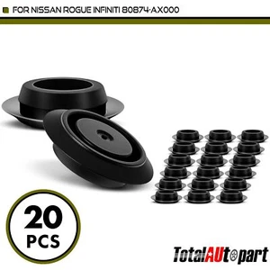 20Pcs Door Hole Plug Grommet Trim Retainers for Nissan Rogue INFINITI 18mm Nylon - Picture 1 of 8