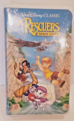 Walt Disney 1991 Classic Black Diamond VHS 1142 The RESCUERS DOWN UNDER NEW - Image 1 of 4