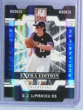 2009 Donruss Elite Extra Edition Aspirations D.J. LeMahieu Rookie RC #031/200