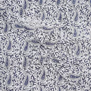 10 Yard Hand Block Print Handmade Cotton Indian Natural Sanganeri Print Fabric - Picture 1 of 7