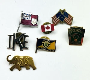 Posten 7 Etiketten Pins Flagge Bermuda, Kanada, Zweihundertjahrfeier, politisch, Little League - Bild 1 von 6