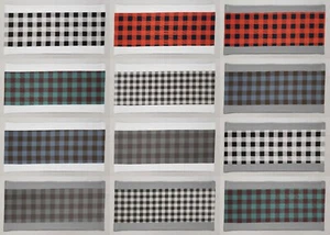 Buffalo Check Plaid Terrycloth Bathmat (6 Colors Available) - Picture 1 of 8