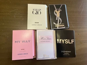 7 Sample Size Spray Chanel Dior Miss YSL Giorgio Perfume Women Men 1 1.2ml Mini - Picture 1 of 13