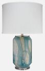 Jamie Young Helen Table Lamp In Pale Blue Glass 9HELENTLBLUE