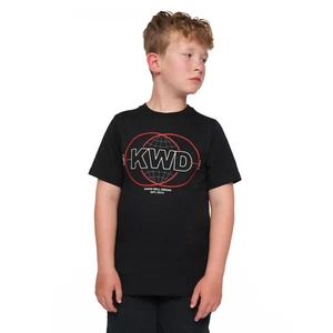 Kings Will Dream Orbital Junior Boys Crew Neck Grapihc Tee T-Shirt Black - Picture 1 of 5