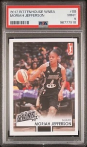 2017 Rittenhouse WNBA Moriah Jefferson PSA 9 San Antonio Stars UCONN Huskies - Picture 1 of 2