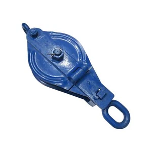 Bloque de arrebato de ojo giratorio 1 tonelada 100 mm (seguridad de cable de 10 mm pintado de azul) - Imagen 1 de 8