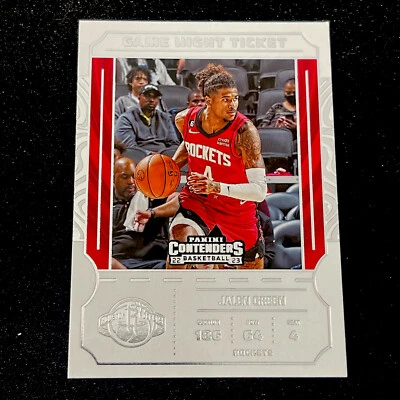 Jalen Green 2022-23 Panini Contenders Game Night Ticket #17 Rockets - Image 1 of 2
