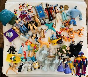 Vintage Disney Figures Toys Little Mermaid, Aladdin, Pocahontas, Hunchback Etc.