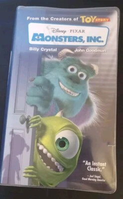 Monsters, Inc. VHS VCR Video Tape Used Movie Clamshell Case 2002 Disney Pixar Foto 1 de 4
