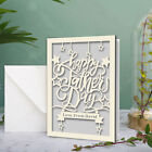 Personalised Father&#39;s Day Card Custom Papercut Happy Father&#39;s Day for Dad Daddy