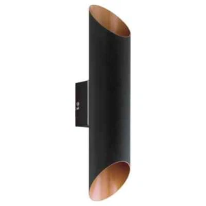 EGLO 94804 AGOLADA OUTDOOR LED UP / DOWN WALL LIGHT BLACK/COPPER 7W 660LM - Picture 1 of 1