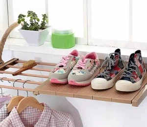Estante de secado de ropa HangHover para exteriores o interiores - plegable y retráctil - Imagen 1 de 4