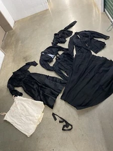 Antique Edwardian Victorian Clothing Lot Black Some As-is 1900s - Picture 1 of 16