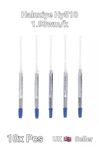 10 x HY510 Grey 0.5g Slim Tube - Thermal Grease Paste for LED CPU GPU XBOX PS3/4 - Picture 1 of 14
