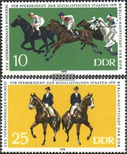 DDR (RDA) 2449-2450 (completa.edición) usado 1979 cria de caballos - Imagen 1 de 1
