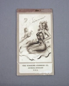 CALENDARIO PIN-UP DE LA SEGUNDA GUERRA MUNDIAL AGOSTO 1945 - Tamaño de bolsillo - Tompkins-Johnson Co., MI - Imagen 1 de 7