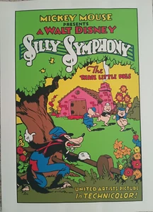 DISNEYS ""Die drei kleinen Schweine"" LE Serigraph Poster von Circle Gallery - Bild 1 von 1