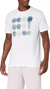 Springfield Herren Kurzarmshirt Freizeitshirt T-Shirt, Weiß, S - Bild 1 von 4