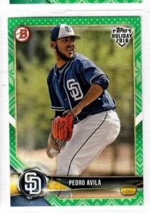 PEDRO AVILA 2018 Topps Bowman Holiday Baseball Green Festive PARALLEL #93/99 - Picture 1 of 1