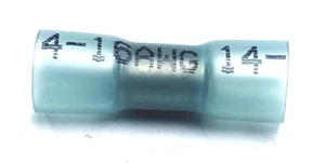 MVP 10 Blue 14-16 AWG Heat Shrink Butt Splice Parallel Connector Terminals - Picture 1 of 1