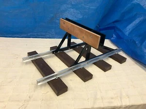 7.25 " inch gauge Garden Railway Buffer Stop Laser Cut 21mm high rail Aluminium - Picture 1 of 6