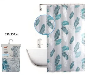 Tenda Doccia AntiMuffa Impermeabile 240x200cm Con Anelli Bagno Foglie dfh - Foto 1 di 1