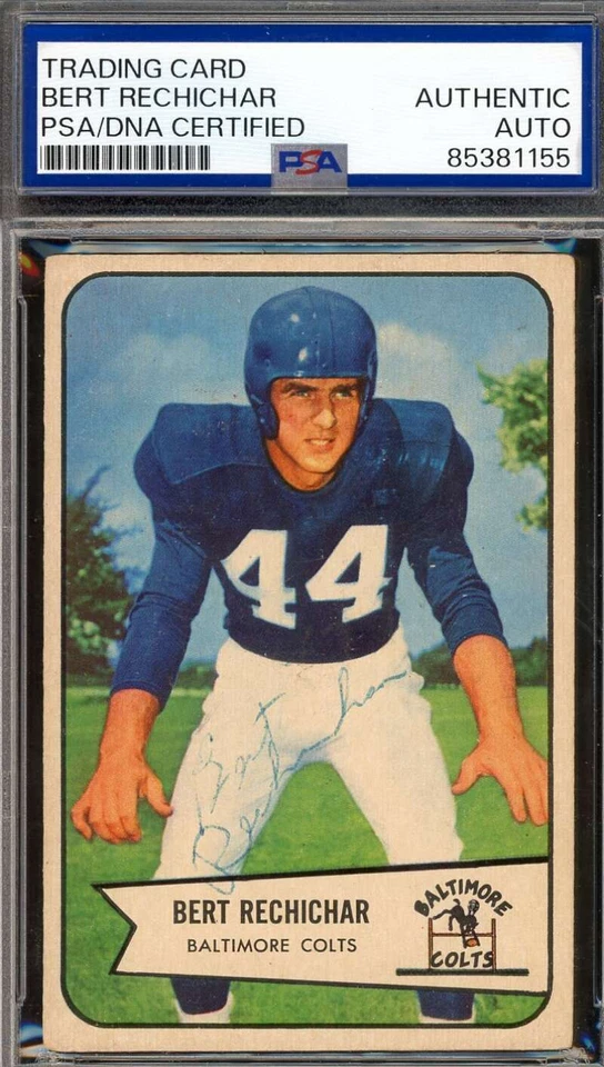Bert Rechichar PSA DNA Vintage Signed 1954 Bowman Autograph - Image 1 of 1