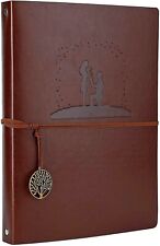 Leather Writing Journal Refillable Leather Hardcover Notebook ~ Love, Wedding 