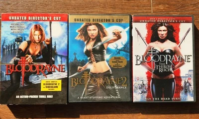 Bloodrayne Trilogy 1, 2 & 3 (DVDs + PC Video Games) Deliverance, Third Reich HTF - Image 1 of 4