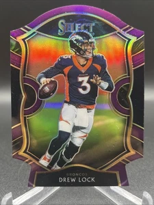 Panini Select Drew Lock 2020 - Concourse Purple Prizm troquelado #27 - Imagen 1 de 2