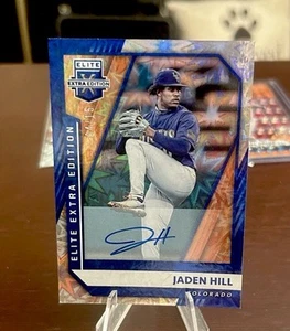 JADEN HILL Elite X Extra Edition RC AUTO/15 Colorado Rockies No.44🔥🔥🔥🔥 - Imagen 1 de 4