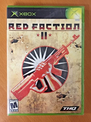 NEW sealed RED FACTION 2 II Microsoft Xbox THQ Volition BLACK LABEL First Person - Image 1 of 3