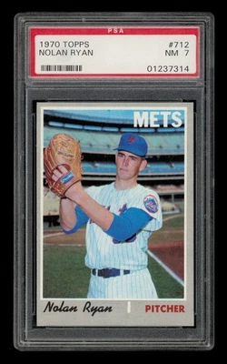 1970 Topps Set-Break #712 Nolan Ryan PSA 7 casi nuevo Foto 1 de 3