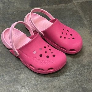 Crocs Kids Electro Clog Kids Size 3 Candy Pink Carnation J3 Slip On Shoe - Picture 1 of 8