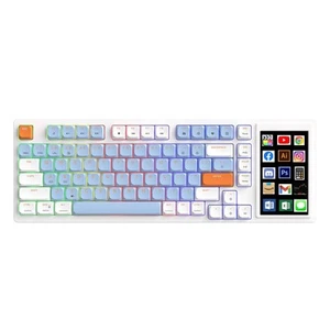 AKP815 75% Wired Low Profile Mechanical Keyboard with 4.33in Large Touch Scre - Picture 1 of 7