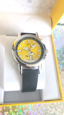 PEANUTS Snoopy 75th Anniversary Accutime Collector's Watch Flying Ace -NEW W Box - Image 1 of 4