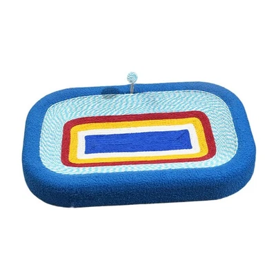 Cat Scratcher Cardboard Cardboard Bed with Spring Ball Training Toys Lounge - Image 1 of 4