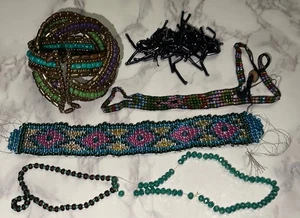Vintage Crafting Seed Beads Parts Repair Jewelry Making Mixed Lot CRF7-2 - Picture 1 of 15